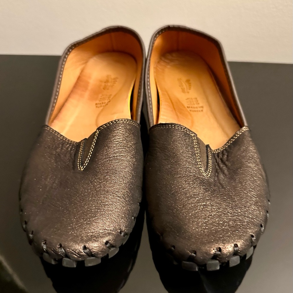 Spring Step Bronze Leather Flats